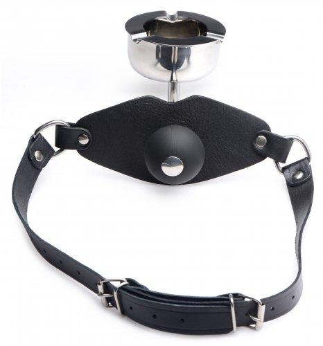 Ashtray Ball Gag Black O/S