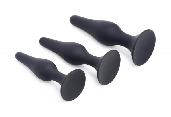 Triple Spire Tapered Silicone Anal Trainer Set