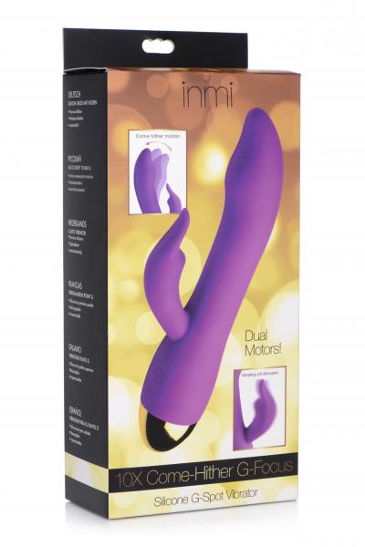 10x Come-hither G-focus Silicone Vibrator