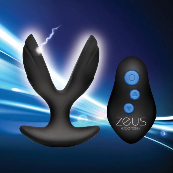 Zeus Electro Spread 64x Butt Plug Black