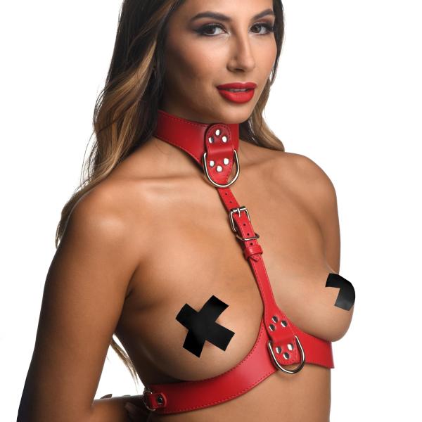 Red Female Chest Harness- Medium/large