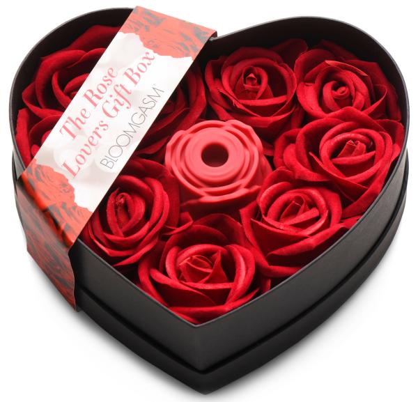 The Rose Lover's Gift Box 10x Clit Suction Rose - Red