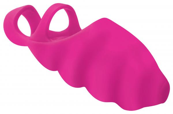 Thrill-her Silicone Finger Vibrator - Pink