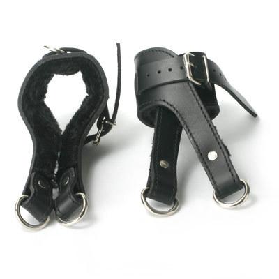 Strict Leather Fleece Lined Suspension Cuffs Black