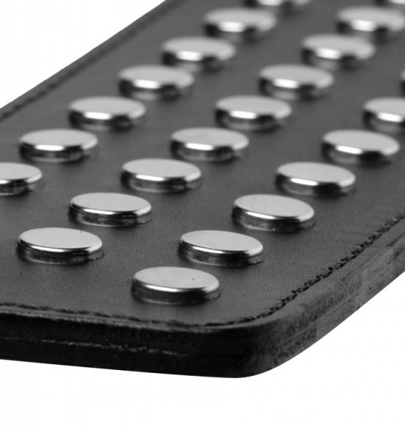 Strict Leather Studded Paddle Black