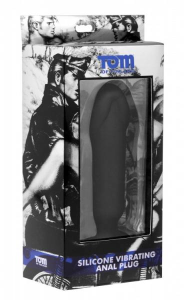 Tom of Finland Medium Vibrating Plug Black