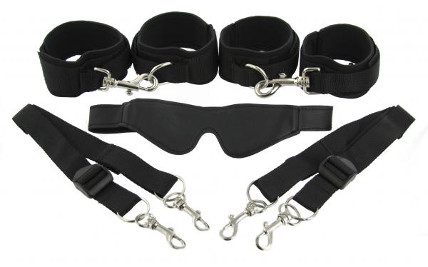 Frisky 7 Piece Restraint System Black