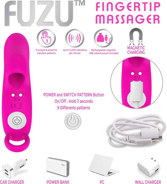 Fuzu Sensa Skin Activated Fingertip Vibe Pink