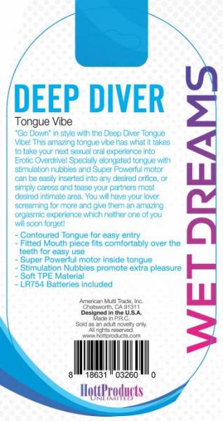 Tongue Star Deep Diver Vibrating Tongue With Motor