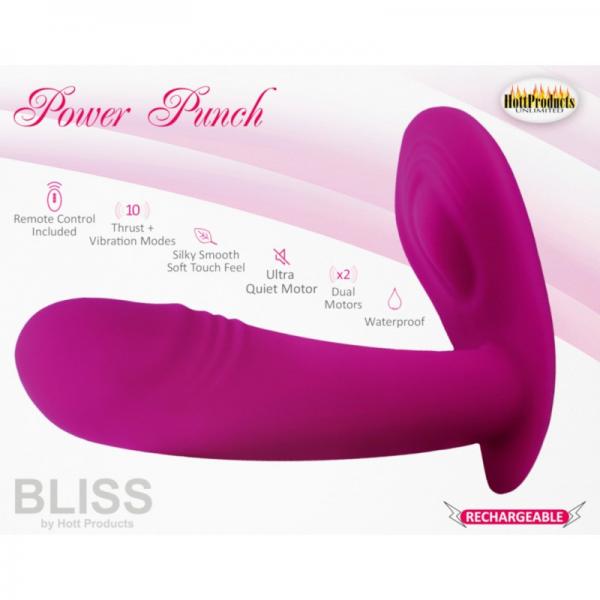 Bliss Power Punch Thrusting Vibe 10 Functions