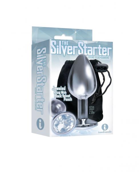 The 9's The Silver Starter Bejeweled Stainless Steel Plug