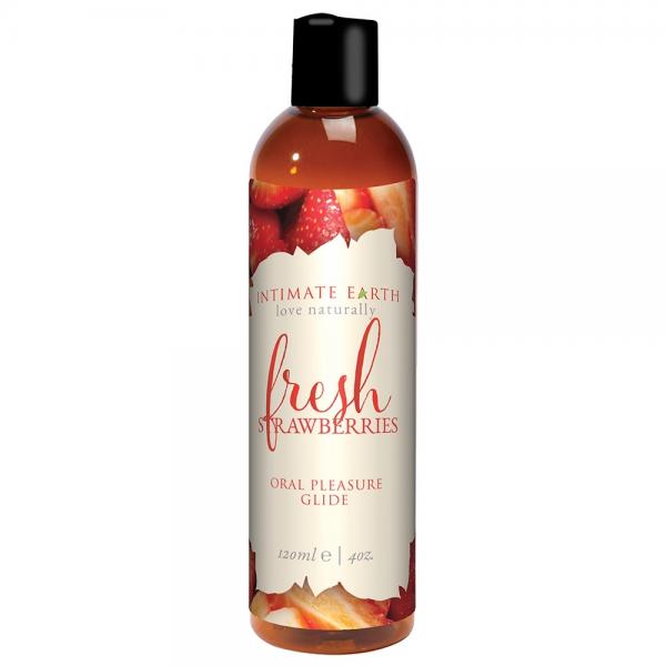 Intimate Earth Fresh Strawberries Flavored Lube 4oz