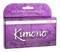 Kimono Microthin 12 Pack Large Latex Condoms