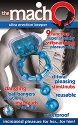 Macho Ultra Erection Keeper Vibrating Cock Ring