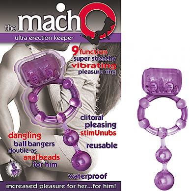 Macho Ultra Erection Keeper Vibrating Cock Ring