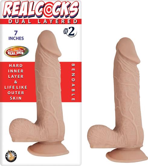 Real Cocks Dual Layered #2 7 inches Dildo