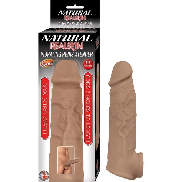 Natural Realskin Vibrating Penis Xtender