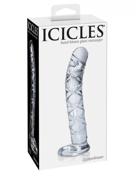 Icicles No 60 Glass G-Spot Dong Clear