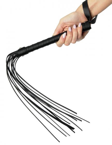 Deluxe Cat O Nine Whip Black