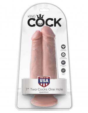 King Cock 7in Two Cocks One Hole