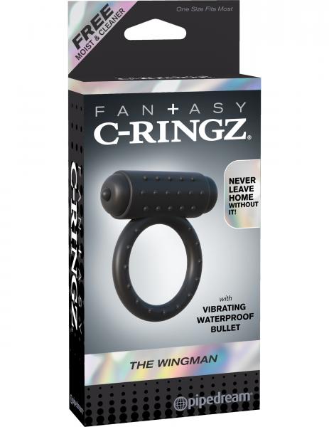 Fantasy C-Ringz Wingman Black Vibrating Ring