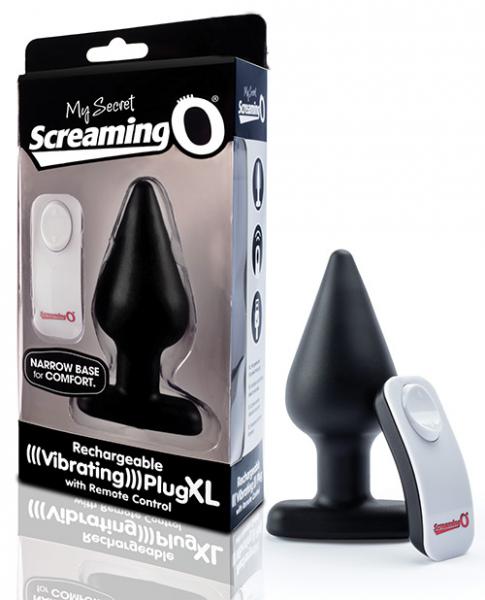 Screaming O My Secret Plug Remote Vibrating XL Black