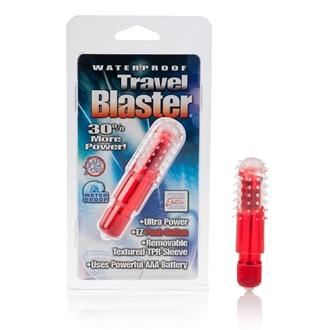 Waterproof Travel Blaster Vibrator with Sleeve