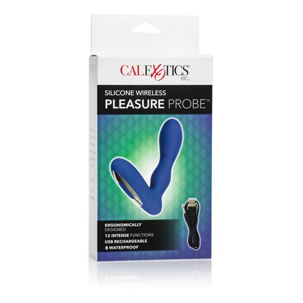 Silicone Wireless Pleasure Probe Blue Prostate Massager