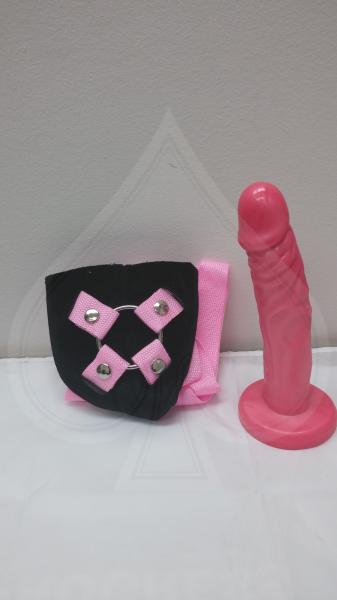 Pink Harness with 7.5 Inch Dong