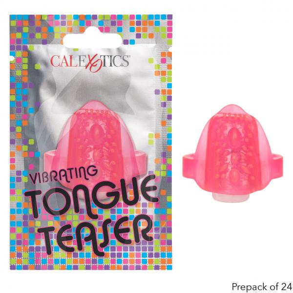 Foil Pack Vibrating Tongue Teaser Pink 24pk