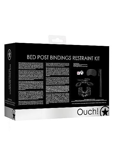 Ouch Bed Post Bindings Restraint Kit Black