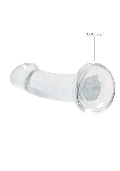 Realrock Non Realistic Dildo W Suction Cup 6.7in Transparent