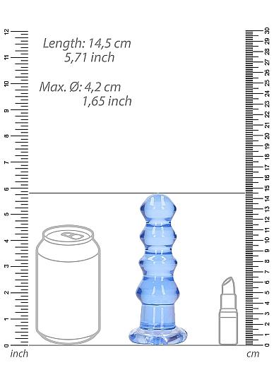 Realrock Curvy Dildo Or Butt Plug 5.5in Blue