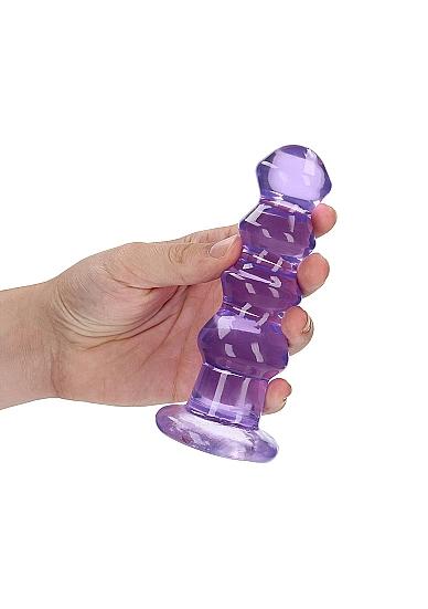 Realrock Curvy Dildo Or Butt Plug Purple