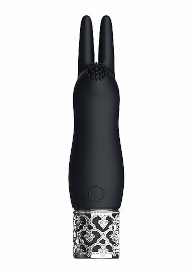 Royal Gems Elegance Black Rechargeable Silicone Bullet