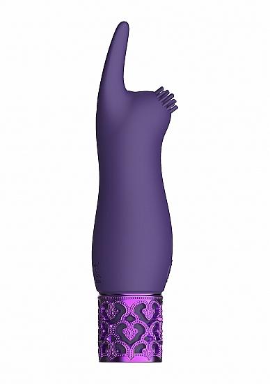 Royal Gems Elegance Purple Rechargeable Silicone Bullet