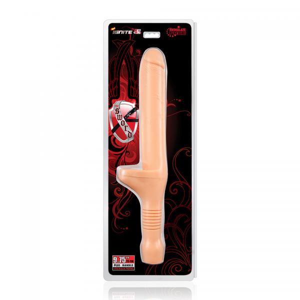 Sword with Handle Beige Dildo