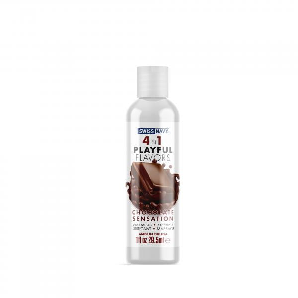 Swiss Navy 4 In 1 Playful Flavors Chocolate Sensation 1oz