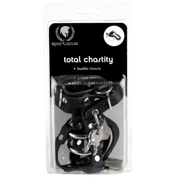 Locking C Ring Chastity - Black