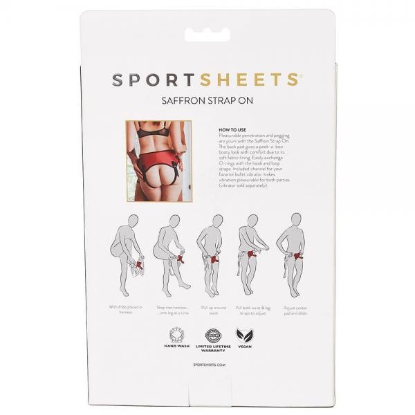 Sportsheets Saffron Strap On Black Red O/S