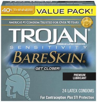 Trojan Sensitivity Bareskin Lubricated