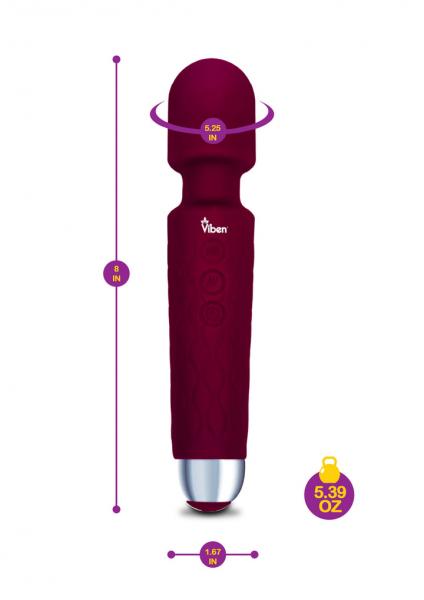 Viben Tempest Intense Wand Massager Ruby