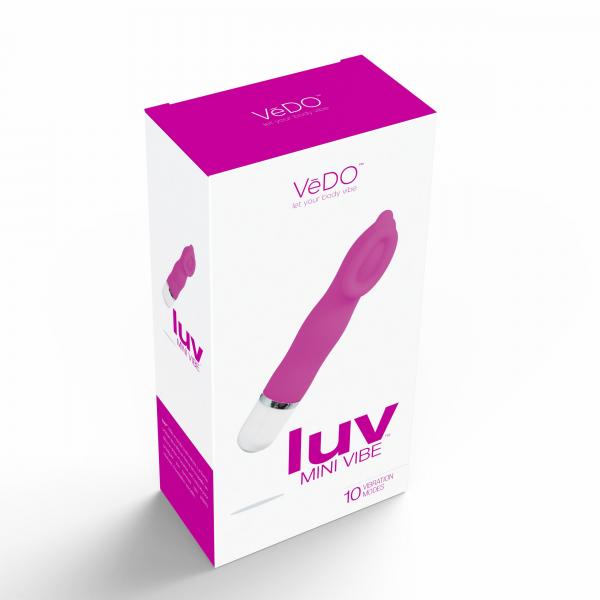 Luv Mini Silicone Waterproof Vibe - Hot Pink