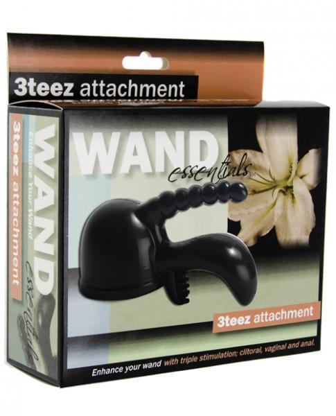 Wand Essentials 3 Teez Attachment - Black