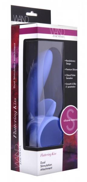 Fluttering Kiss Dual Stimulation Wand Attachment Purple